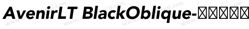 AvenirLT BlackOblique字体转换